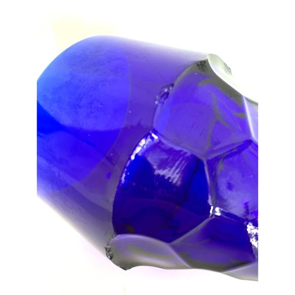 Vintage Georgian Cobalt Blue Faceted Scotch Glass - Picture 5 of 7